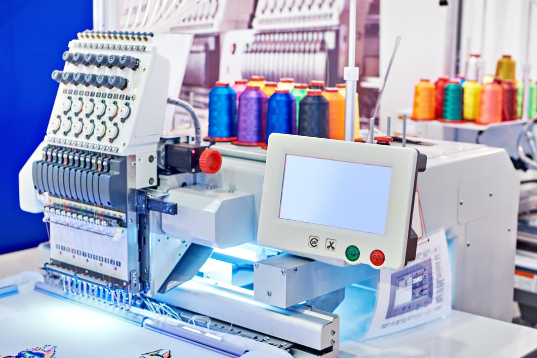 Embroidery industrial machine